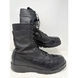 Belleville 360ST Mens 12 M Black Leather Steel Toe Military Combat Boots Vibram